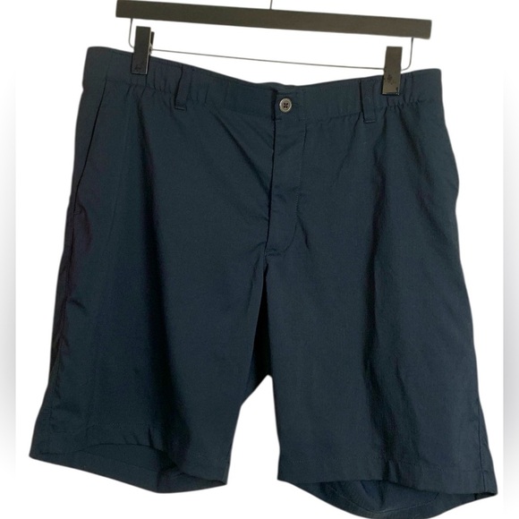 Under Armour Mens Heat Gear Navy Blue Shorts Size 44 - Picture 1 of 10